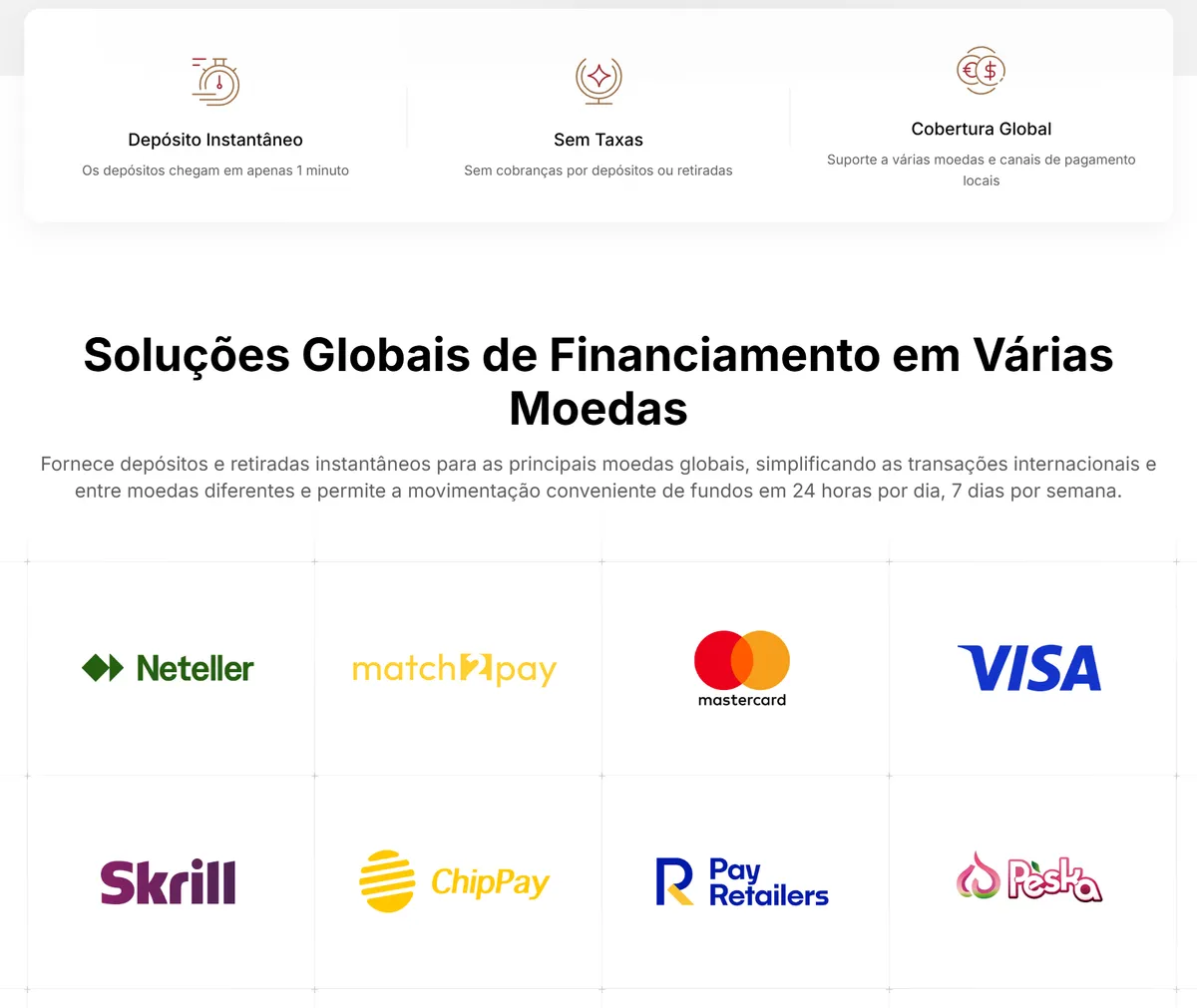 Depósitos e Saques EBC